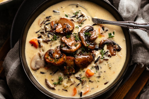 RecipeTin Eats’ creamy mushroom wild rice soup.
From RecipeTin Eats’ second cookbook, Tonight.