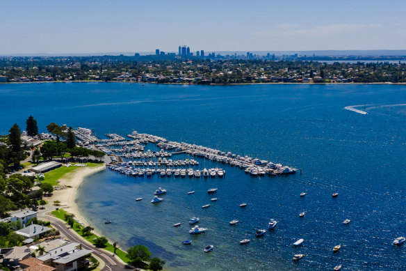 The riverfront site at 6 Johnson Parade in Perth’s Mosman Park was on the market for a year before it sold. 