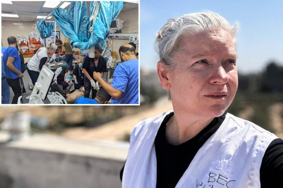 Broome ED nurse Rebecca Smith in Gaza.
