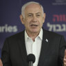 Israeli Prime Minister Benjamin Netanyahu.