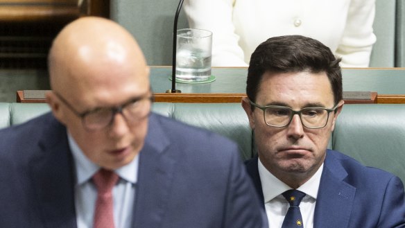 Peter Dutton and Nationals leader David Littleproud.