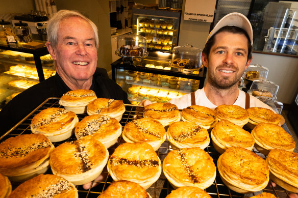 Pat Cremean (right) is following in his father Terry’s footsteps at Pieman’s Son.