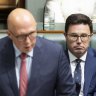 Peter Dutton and Nationals leader David Littleproud.