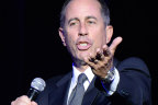 US comedian Jerry Seinfeld was again targeted by pro-Palestine protesters.