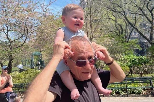 Jacque Ginberg and his granddaughter Alexa in New York.