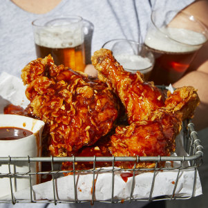 Korean fried chicken.