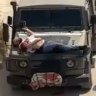 A wounded Palestinian man was strapped to the bonnet of a vehicle by Israeli troops.