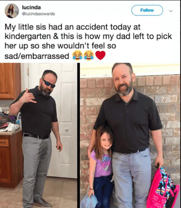 r/wholesomememes - Dad has an "accident" for his daughter