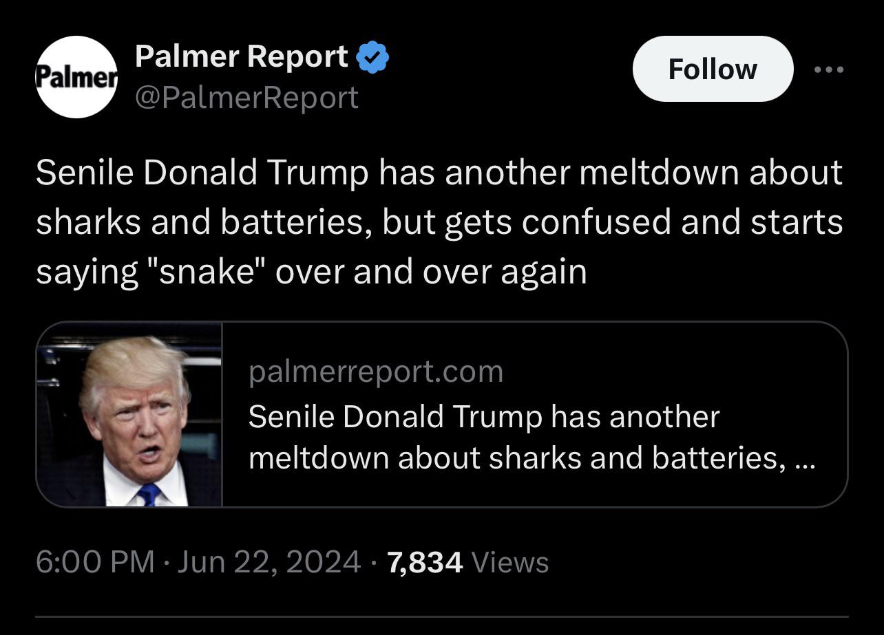 r/facepalm - JFC….he’s still going on about the whole “eaten by a shark vs. boat battery electrocution” dilemma. Only now he’s throwing in snakes. (Entire quote in body text)