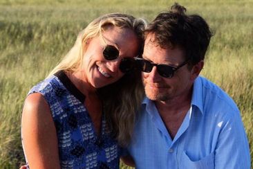 Michael J Fox and wife Tracy Pollan