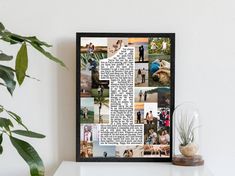 Custom First Anniversary Collage Gift, One Year Anniversary Gifts for Boyfriend, 1 Year Anniversary Gift for Boyfriend, Gift for husband