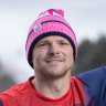 Melbourne defender Steven May, ahead of the club’s Pink Lady game against North Melbourne.