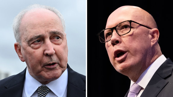 Paul Keating and Peter Dutton.