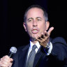 US comedian Jerry Seinfeld was again targeted by pro-Palestine protesters.