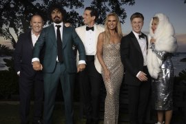 And the Gold Logie nominees are: (from left) Lary Emdur,  Tony Armstrong, Andy Lee, Sonia Kruger, Robert Irwin and Julia Morris. 