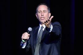 US comedian Jerry Seinfeld was again targeted by pro-Palestine protesters.