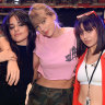 From left: Camila Cabello, Taylor Swift, and Charli XCX onstage before opening night of Swift’s 2018 Reputation Stadium Tour in May 2018 in Arizona.