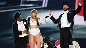 Travis Kelce made his Eras Tour debut in London over the weekend, joining Taylor Swift on stage.