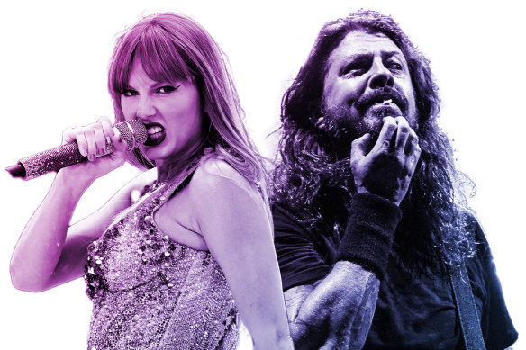 Baby now we’ve got bad blood. Dave Grohl and Taylor Swift have traded pot shots over the weekend during their live performances.