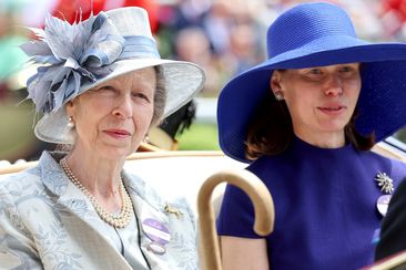 ASCOT, ENGLAND - JUNE 20: Anne, Princess Royal and Lady Sarah Chatto attend day three of Royal Ascot 2024 at Ascot Racecourse on June 20, 2024 in Ascot, England. (Photo by Chris Jackson/Getty Images)