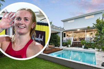 Celebrity swimmer swimming house pool Domain Queensland