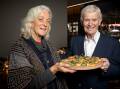 Southern NSW Harvest Cooperative chair Louise Rose, with EAT Truffle Cooperative director, Wayne Haslam, at the launch of the 16th truffle festival at East Hotel. Picture by Elesa Kurtz