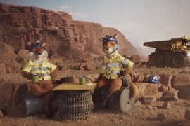 A new ad campaign for Telstra uses stop-motion animation and animal characters.