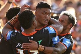 Wests Tigers prop Stefano Utoikamanu is in great demand.