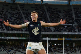 Patrick Cripps kicked a brilliant goal on the way to a best on ground performance against Richmond. 