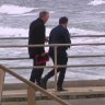 Detectives on Frankston pier.