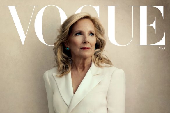 Jill Biden on the cover of the August 2024 issue of Vogue.