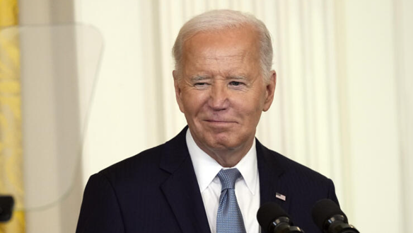 President Joe Biden speaks during a Medal of Honor ceremony at the White House in Washington.