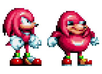 r/SonicTheHedgehog - Ugandan Knuckles Sprite [By hortinus]