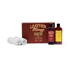 Leather Honey Complete Leather Care Kit: Cleaner, Conditioner, 2 Cloths. Non-Toxic Leather Care Made in the USA Since 1968.…