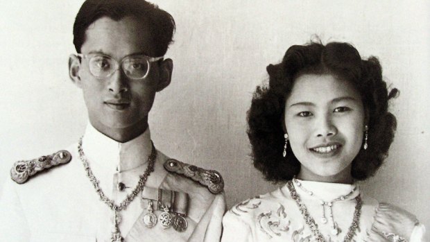 An undated photo of King Bhumibol Adulyadej and Queen Sirikit.