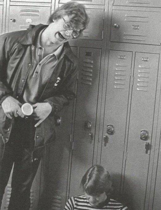 r/Damnthatsinteresting - Photo of Jeffrey Dahmer at high school with a fellow student.