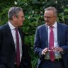 Keir Starmer and Anthony Albanese chat during the Australian prime minister’s visit to London in May 2023.