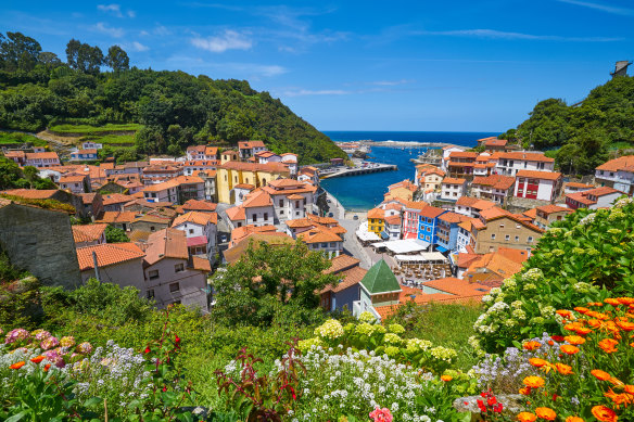 Cudillero village in Asturias.