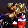 Lewis Hamilton showed rare emotion after winning the British Grand Prix.