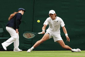 Alex de Minaur beat Arthur Fils in the fourth round at Wimbledon but had to survive a small injury scare towards the end of the match.