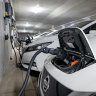 EVs charging in Canberra as part of ANU’s Realising Electric Vehicle-to-Grid Services trial.