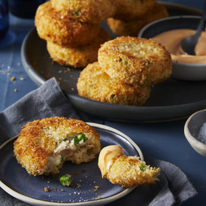 Tuna cakes.