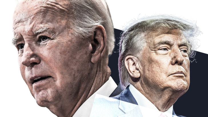  Joe Biden and Donald Trump.