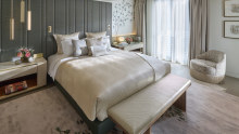 Hanover Suite bedroom at the Mandarin Oriental Mayfair.