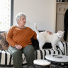 After six months of searching, 76-year-old Noeline Aitken and her cat Casper finally found a unit in Brunswick she could afford via HomeGround Real Estate.