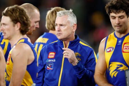 Is it time up for Adam Simpson? West Coast board set to meet today to discuss coach’s future