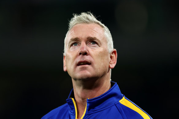 Former West Coast coach Adam Simpson.