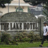 The hotel where the Australians were found dead.