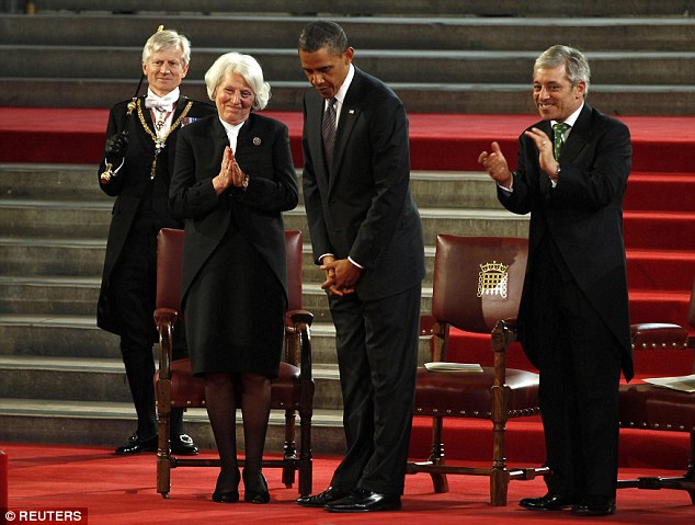 Barack Obama was granted the rare honour of a speech in Westminster Hall during a state visit to Britain in 2011 