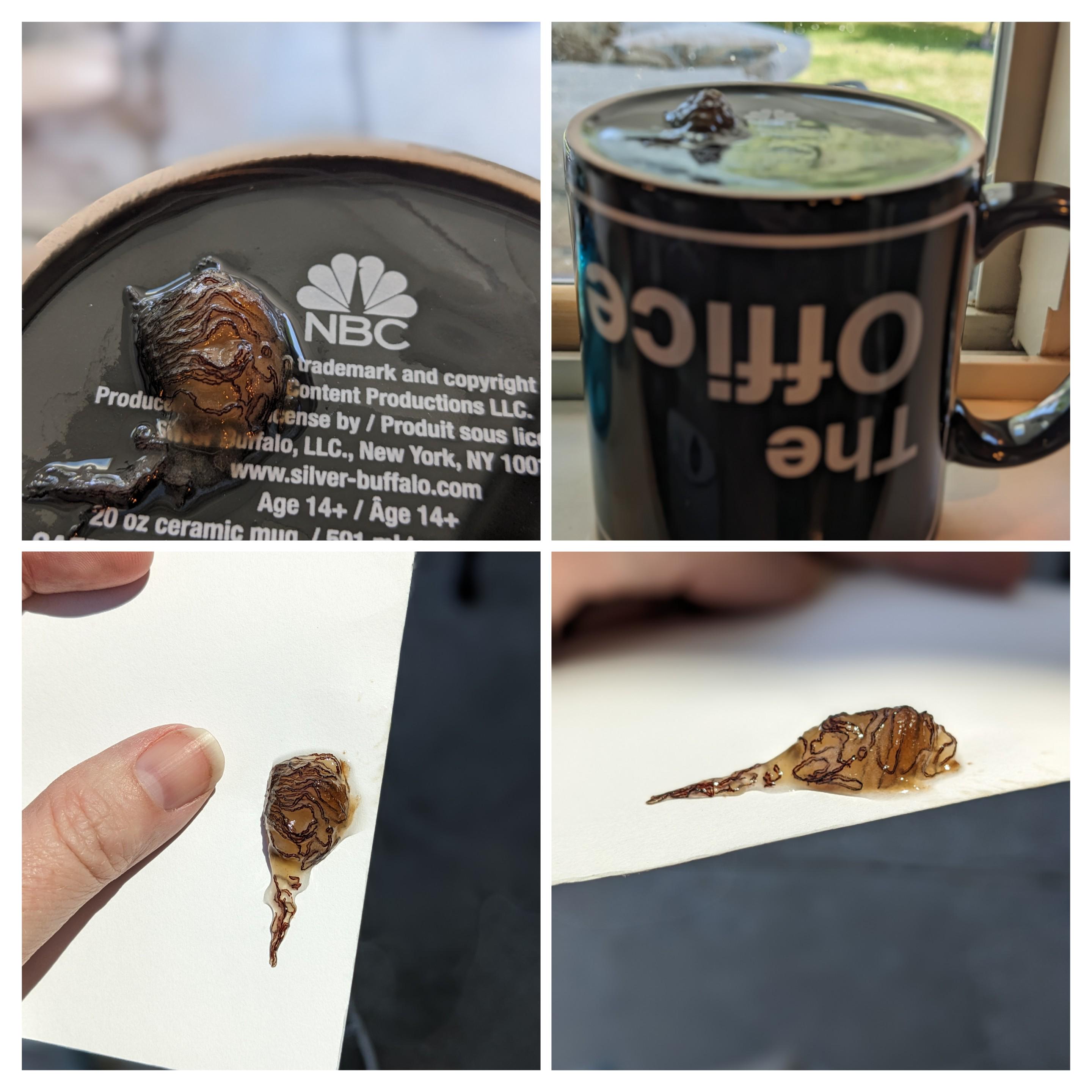 r/mildlyinteresting - This mystery glob the dishwasher coughed up on this mug